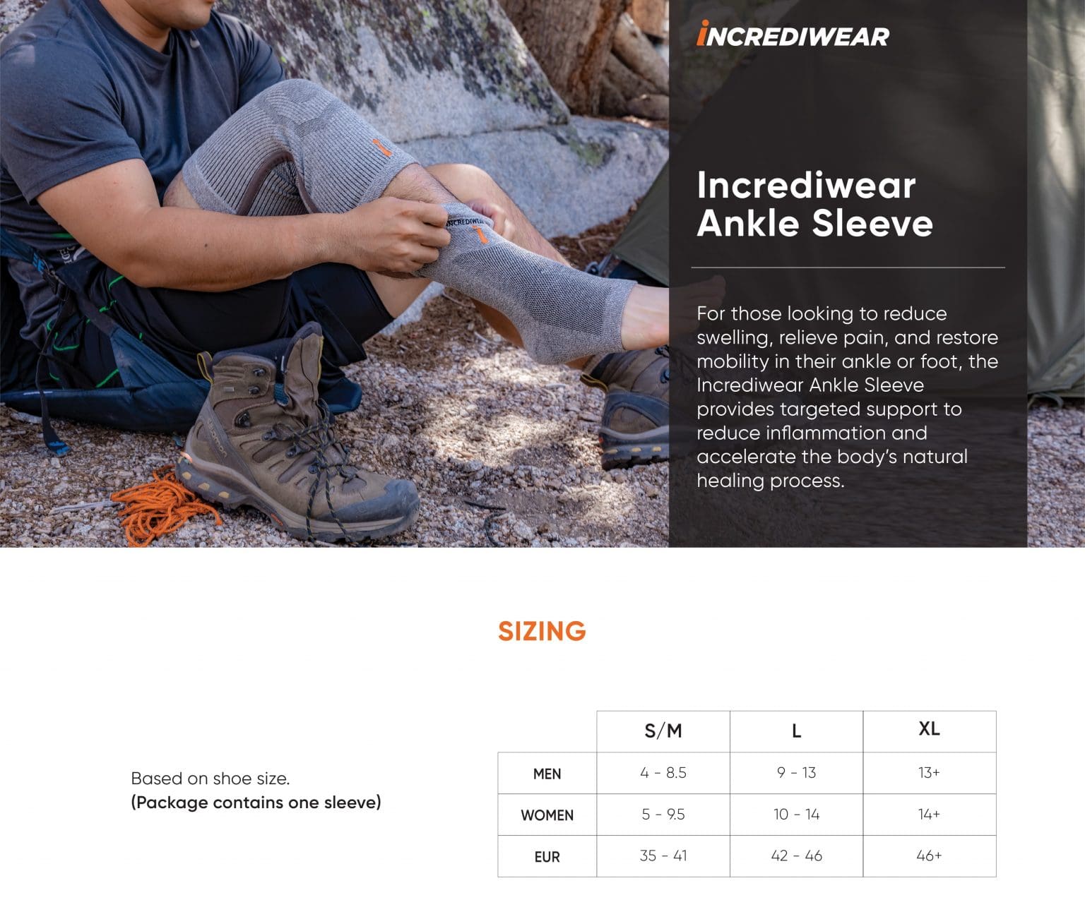 INCREDIWEAR Ankle Sleeve Pinang Medical Supplies Sdn Bhd